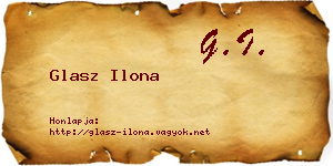 Glasz Ilona névjegykártya