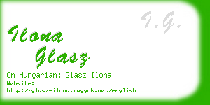ilona glasz business card